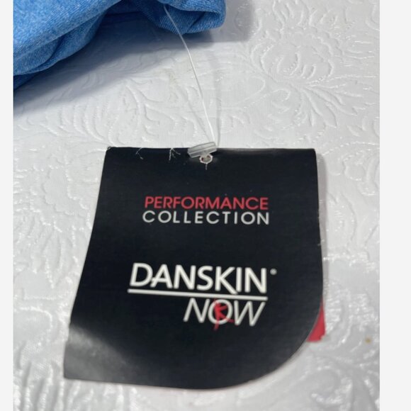 Danskin Now Blue Dri-More Quarter Zip Athletic Top XXL Thumbholes NWT - Picture 5 of 8